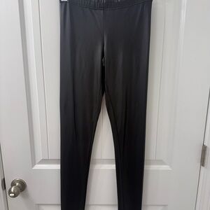 Cotton On black faux leather Leggings